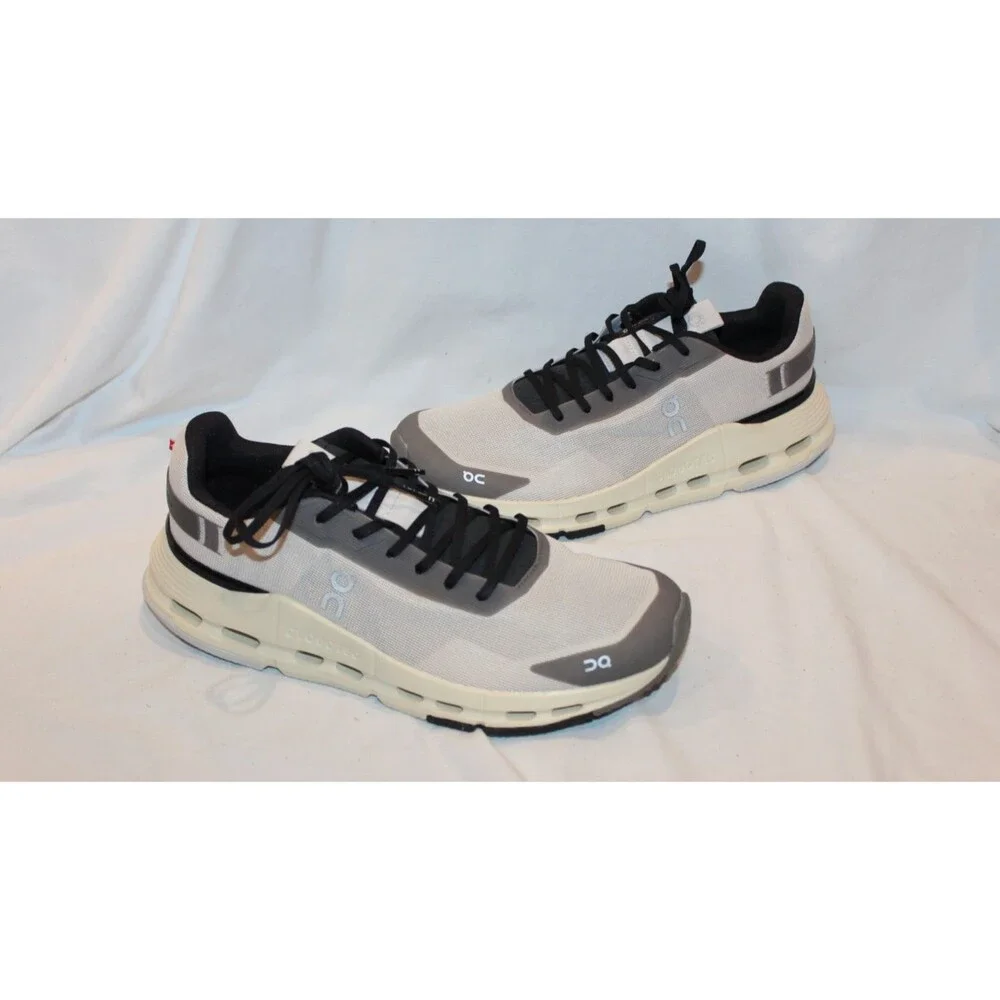 ON CLOUD WOMEN'S CLOUDNOVA FORM 2 RUNNING ATHLETIC SNEAKERS PEARL BLACK SZ 8.5